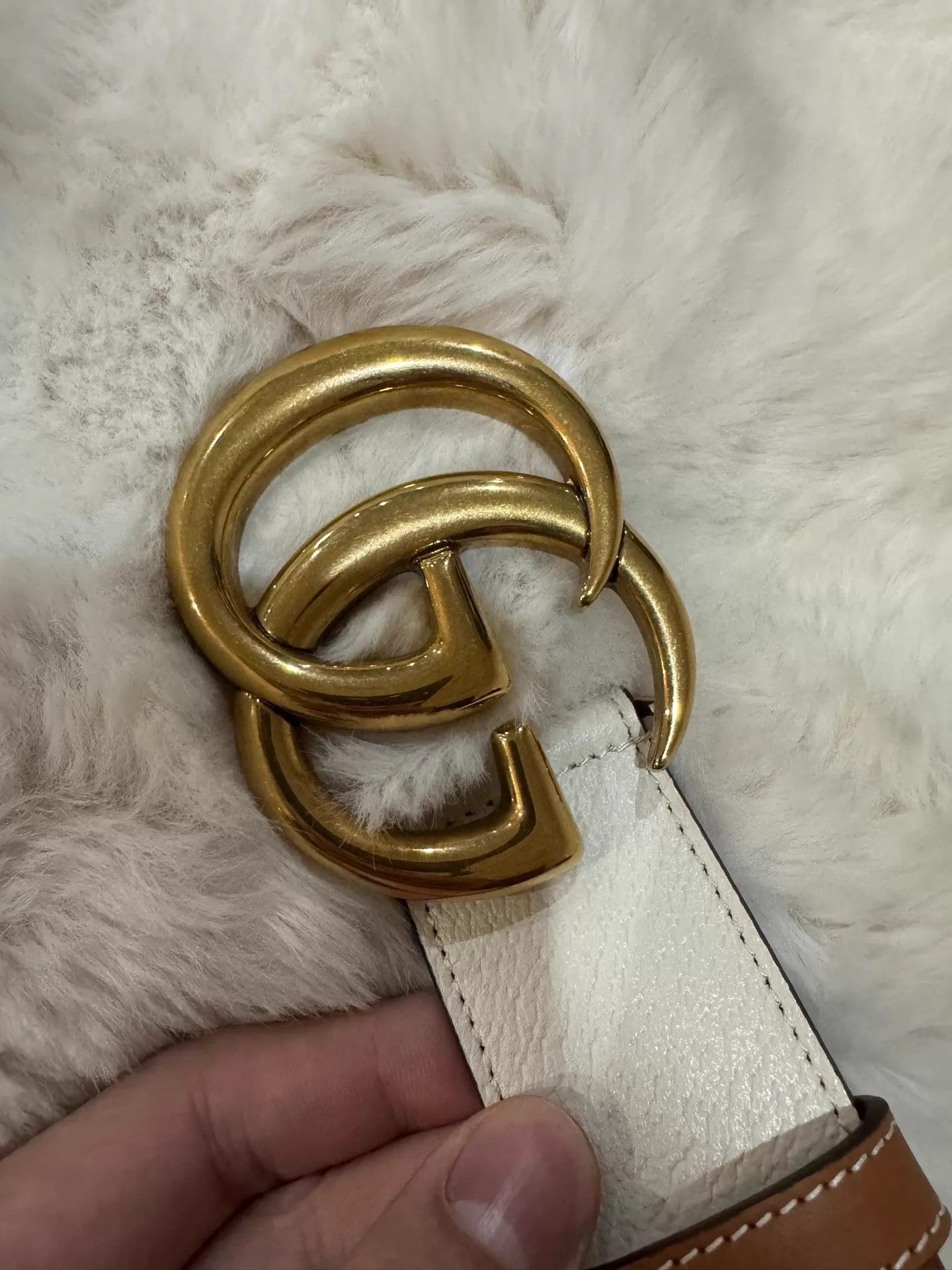 Gucci Gucci Color Blocked Double G Gold Buckle Belt Size ONE SIZE - 5 Thumbnail