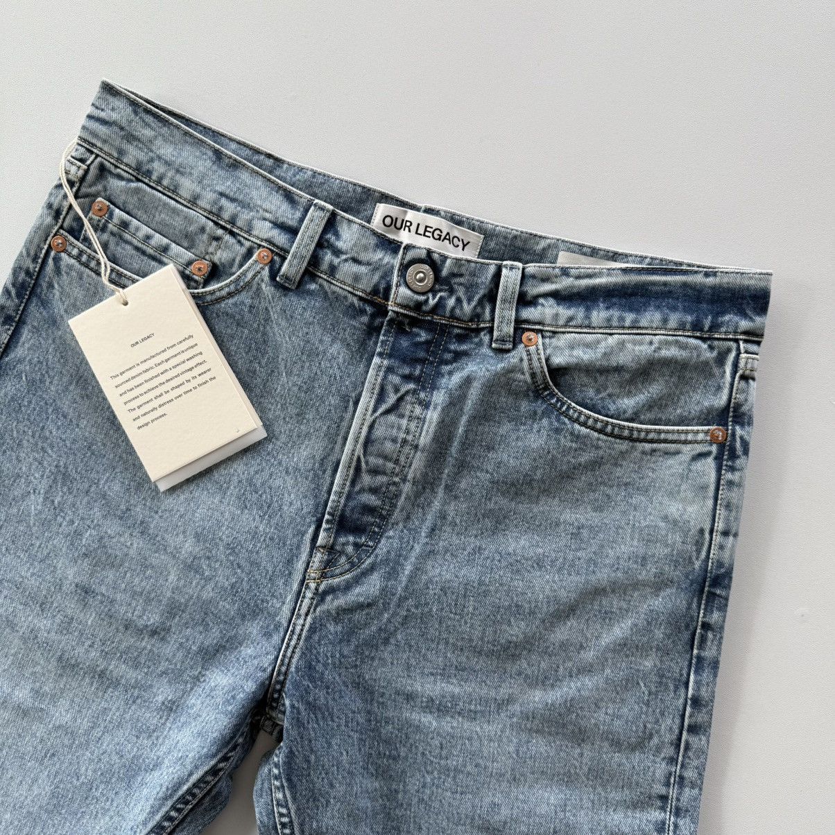 Our Legacy Our Legacy First Cut Left Hand Twill Chopper Wash Denim $480 Size US 32 / EU 48 - 13 Thumbnail