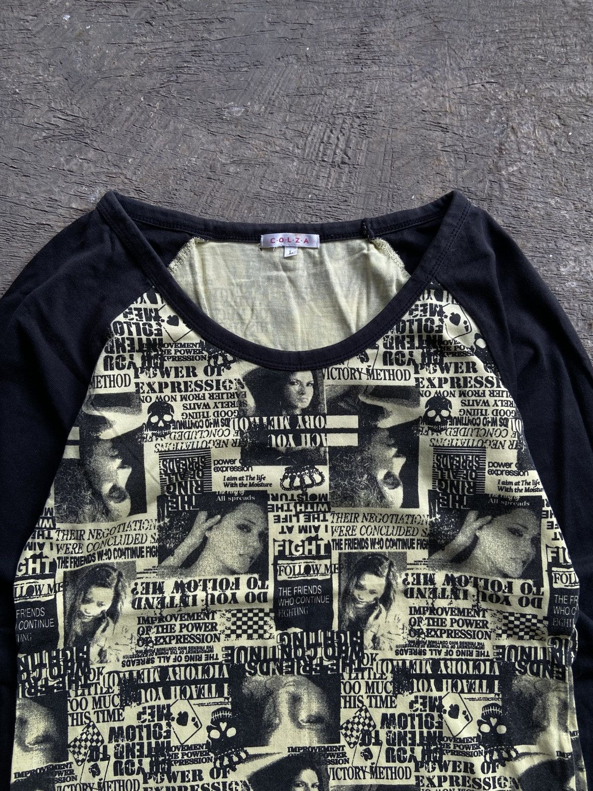Hysteric Glamour 2000s Colza - Vkei Style Printed Long Sleeve Tee Size L / US 10 / IT 46 - 3 Thumbnail