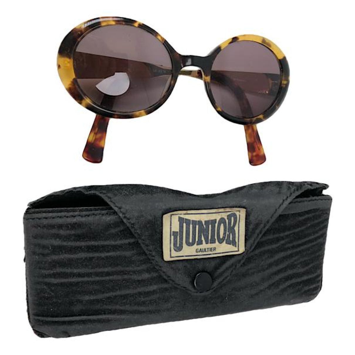Jean Paul Gaultier Brown Metal Sunglasses Size ONE SIZE - 1 Thumbnail