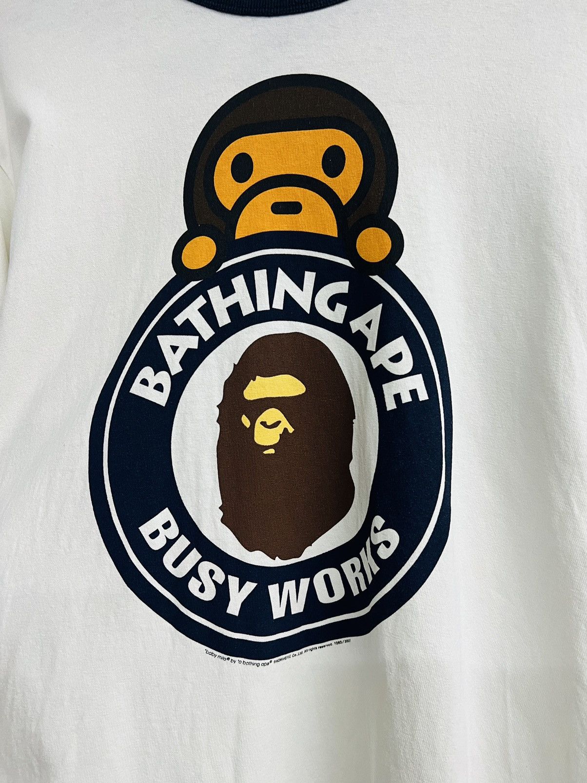 Bape Bape x Baby Milo College Logo Longsleeve Tee Size US M / EU 48-50 / 2 - 5 Thumbnail