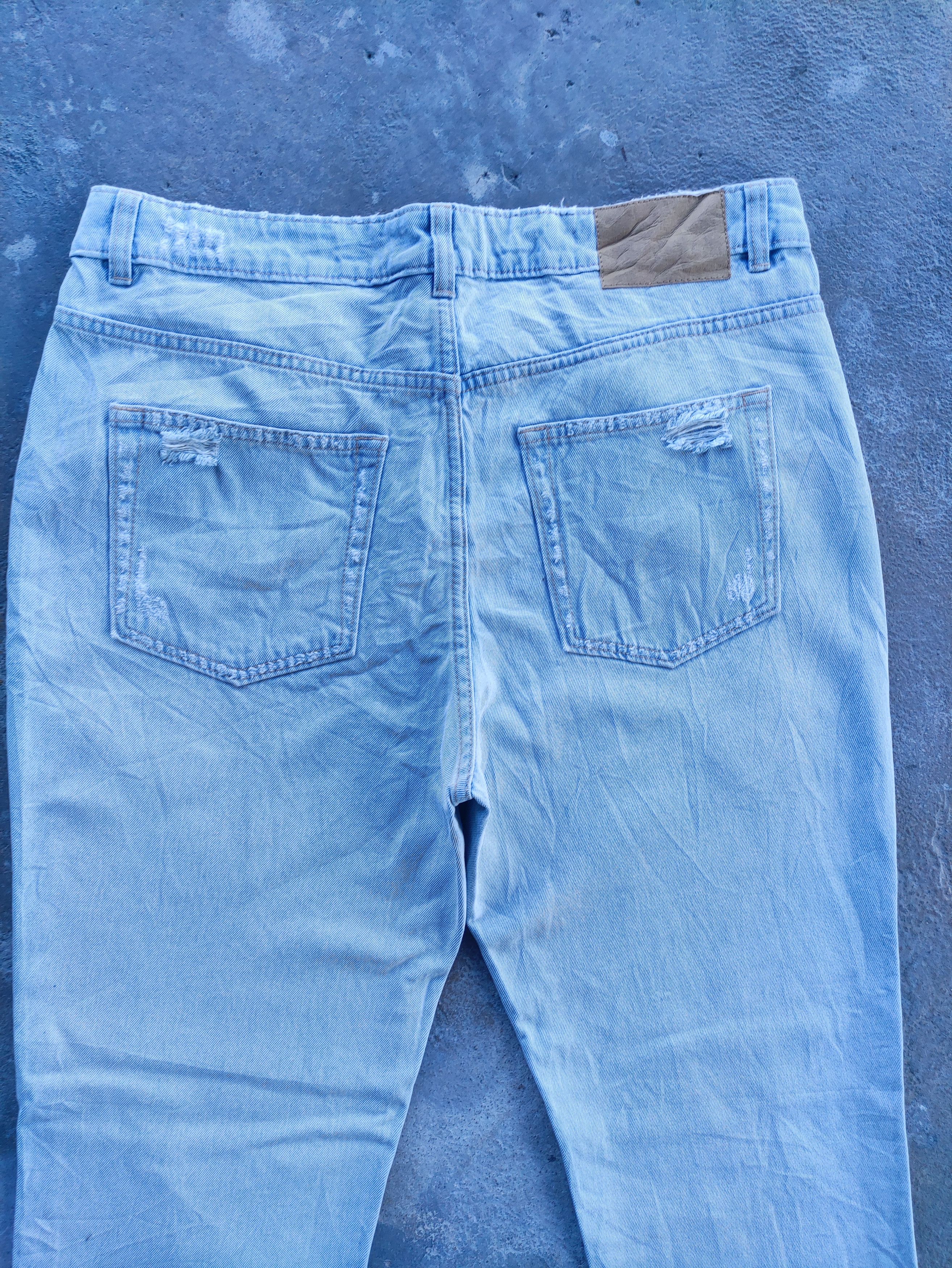 Japanese Brand × Jean Vintage Japanese Distressed Faded Patch Jeans Pants Denim Size US 34 / EU 50 - 10 Thumbnail
