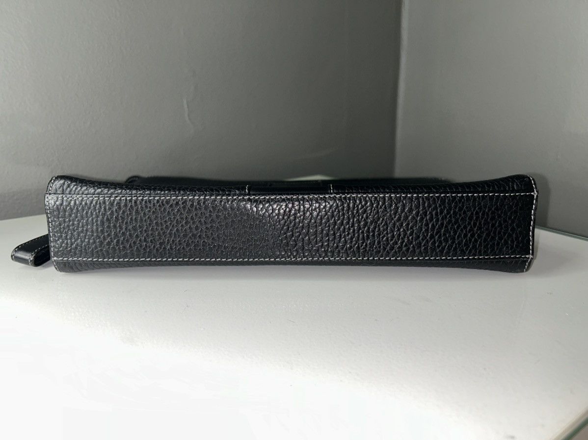 Burberry Burberry Black Leather Nova Check Clutch Bag Wristlet Size ONE SIZE - 12 Thumbnail