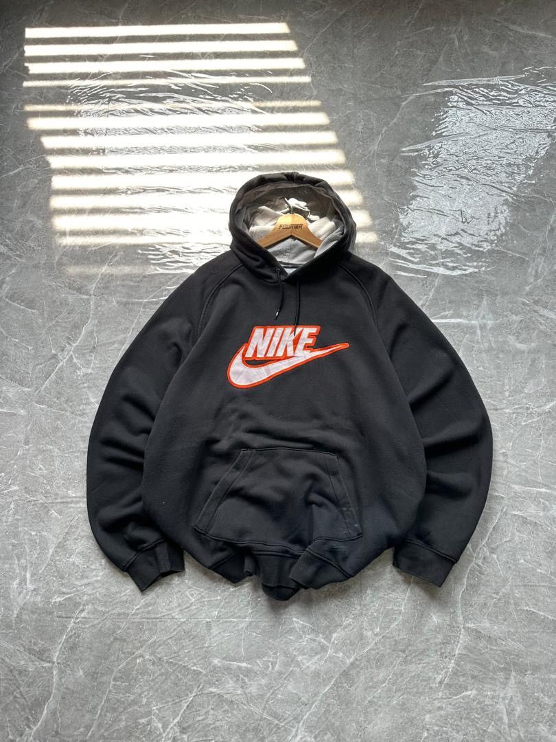 NIKE EMBROIDERY BIG LOGO PATCHES HOODIE
