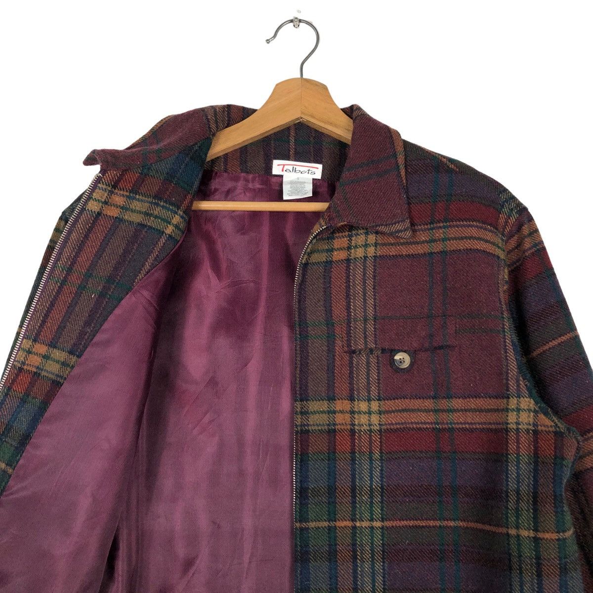 Issey Miyake 🔥Vintage Wool Work Chore Jacket Talbots Japan Tartan Design Size US S / EU 44-46 / 1 - 12 Thumbnail