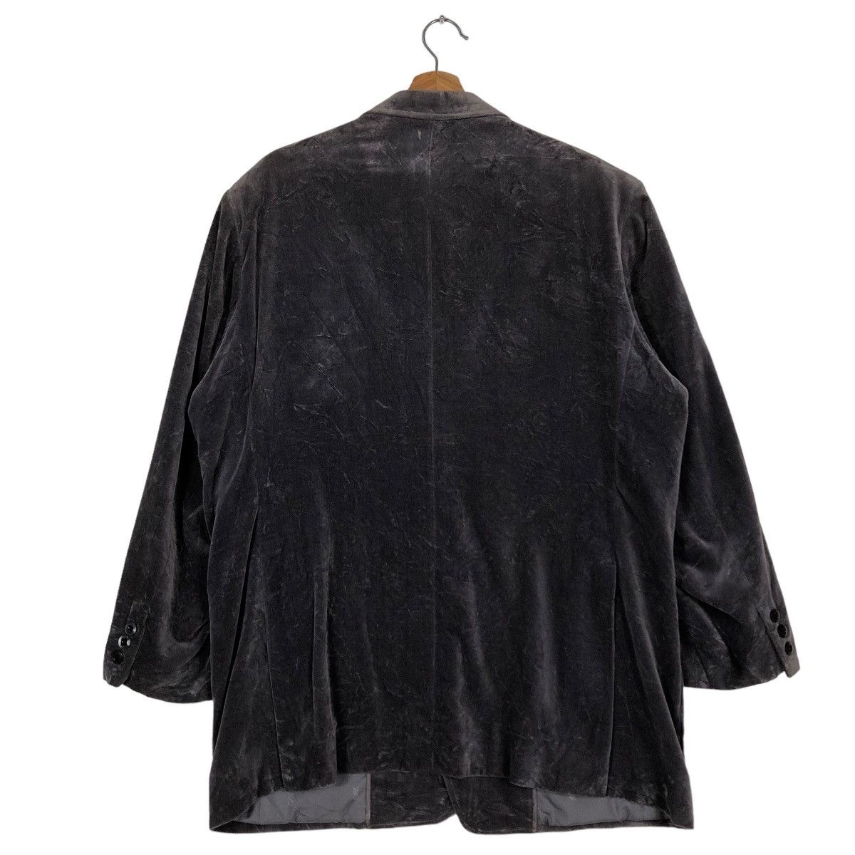 Japanese Brand Vintage Velvet Double Breast Coat Jacket Yves Saint Laurent Size US M / EU 48-50 / 2 - 8 Thumbnail
