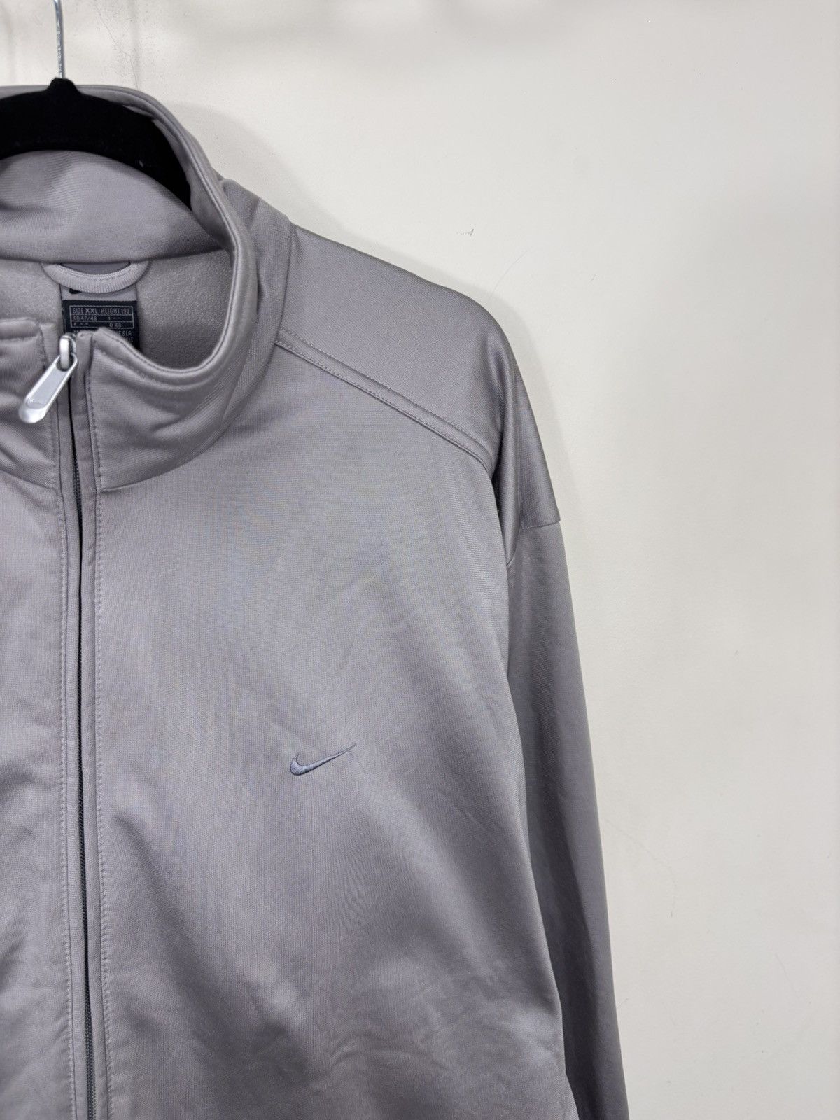 Nike Vintage 2000s Nike Y2K Gray Track Jacket Full Zip Retro Hype Size US XXL / EU 58 / 5 - 3 Thumbnail