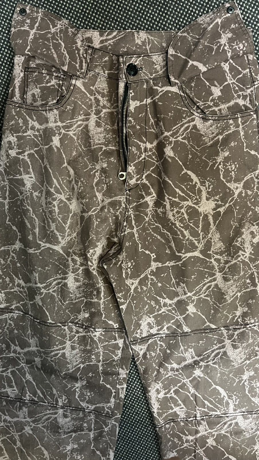 Other Custom Marble Splatter Flare Pants -Archive Grunge Aesthetic Size US 34 / EU 50 - 8 Thumbnail