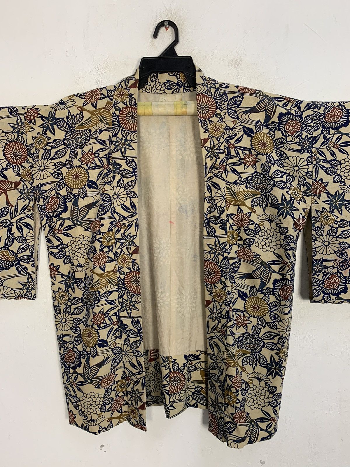 Edition Japan 90s Japanese Kimono Jinbei Haori Cardigan Floral Motifs Size XL / US 12-14 / IT 48-50 - 3 Thumbnail