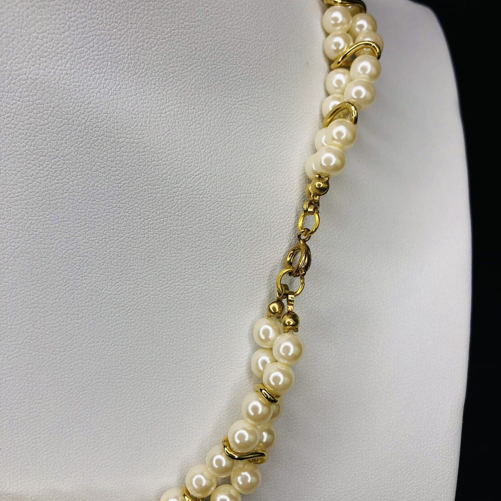 Other VTG Trifari Faux Pearls Double Stand Twisted necklace Size ONE SIZE - 6 Thumbnail