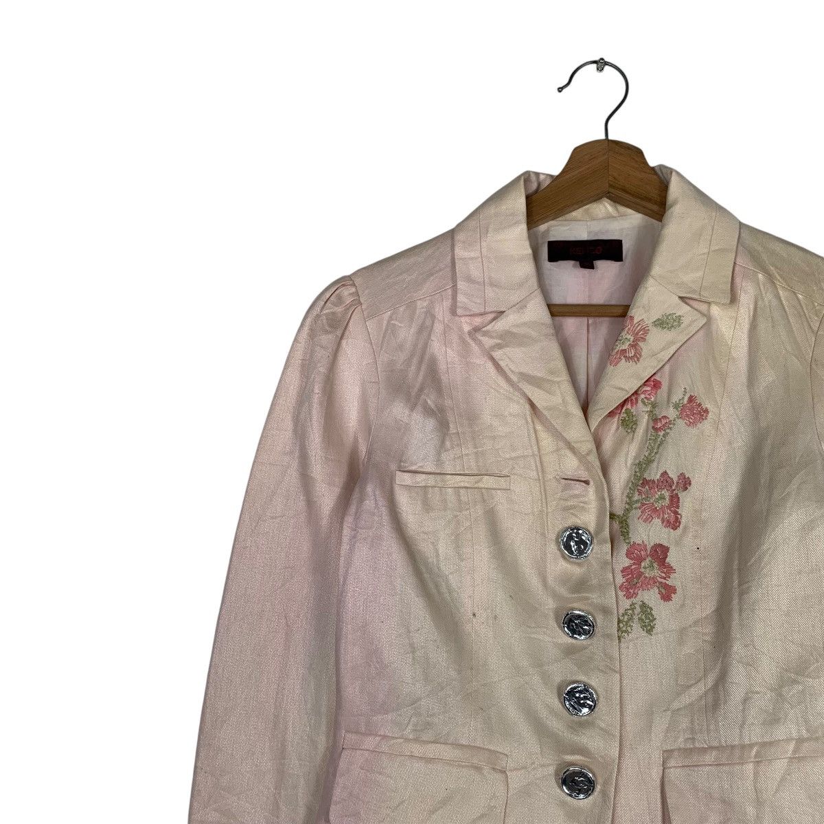 Kenzo Kenzo Flower Design Crop Jacket Size XS / US 0-2 / IT 36-38 - 6 Thumbnail