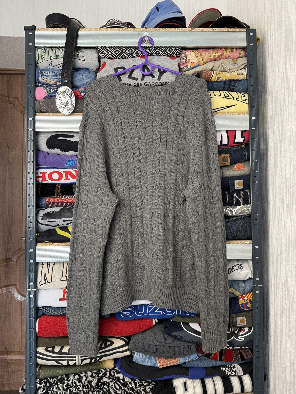 Polo Ralph Lauren Polo Ralph Lauren Cable Knit Blue Sweater Jumper Old money Size US XL / EU 56 / 4 - 2 Thumbnail
