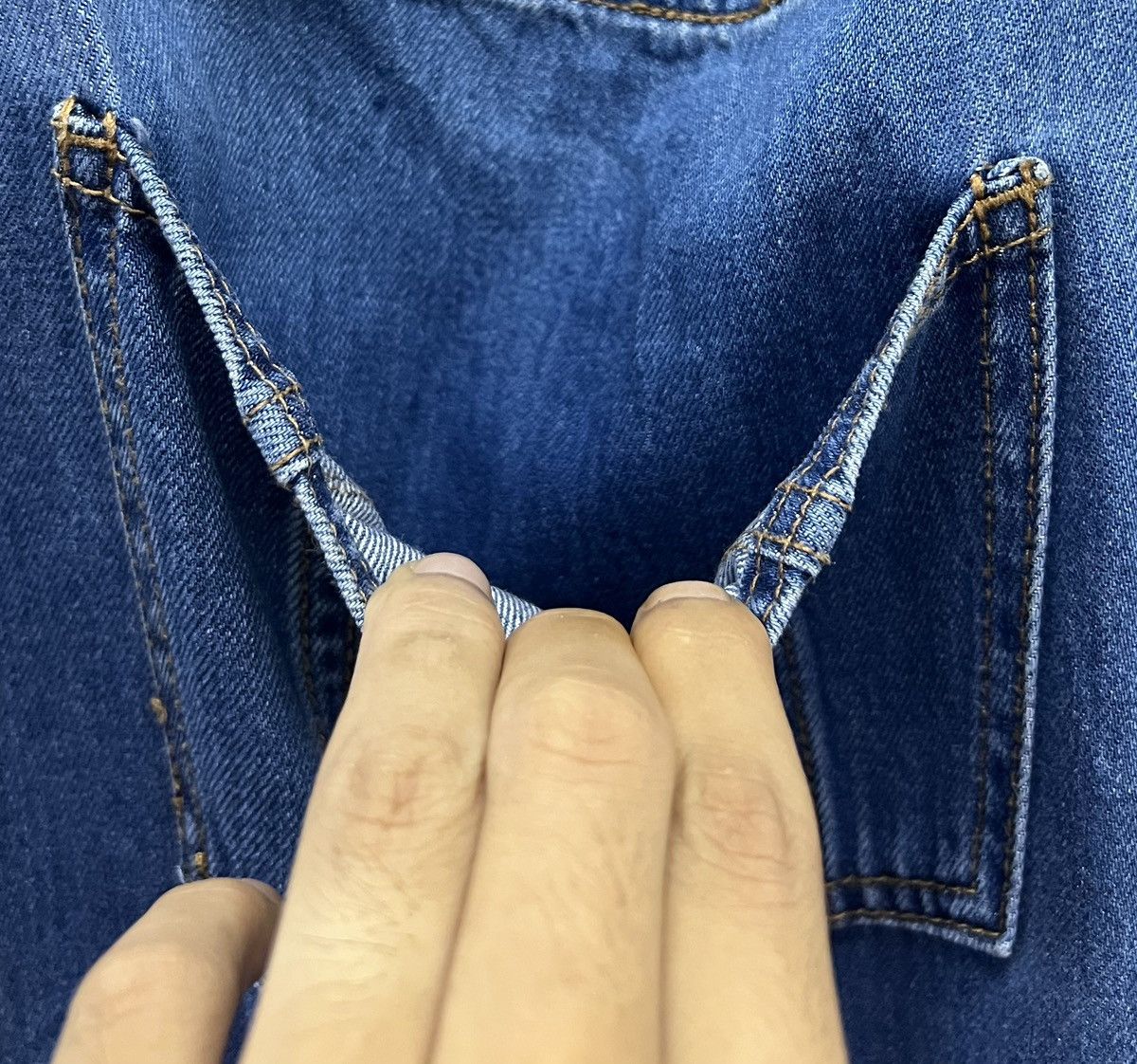 GU × Vintage GU Denim Overalls – Women's Size L (100% Cotton) Size US 32 / EU 48 - 7 Thumbnail