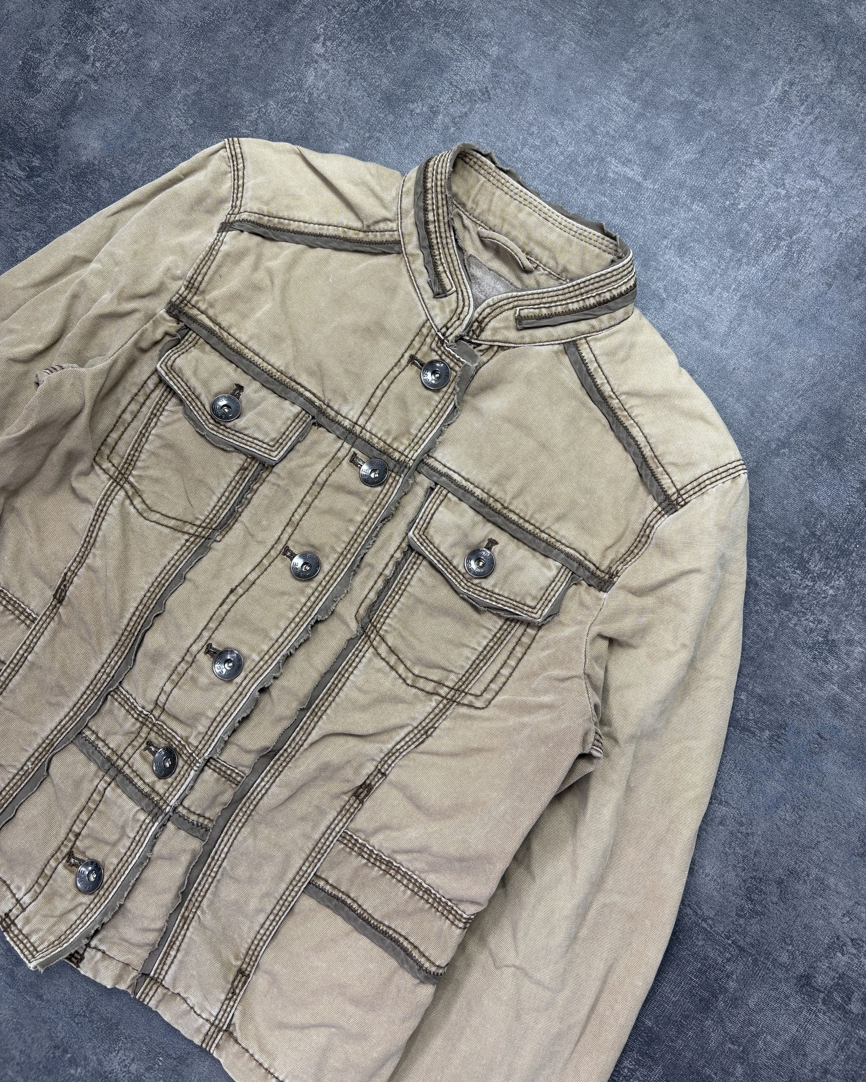 Hysteric Glamour × Undercover Archive Cropped Contrast Stitch Jacket. Size US S / EU 44-46 / 1 - 2 Thumbnail