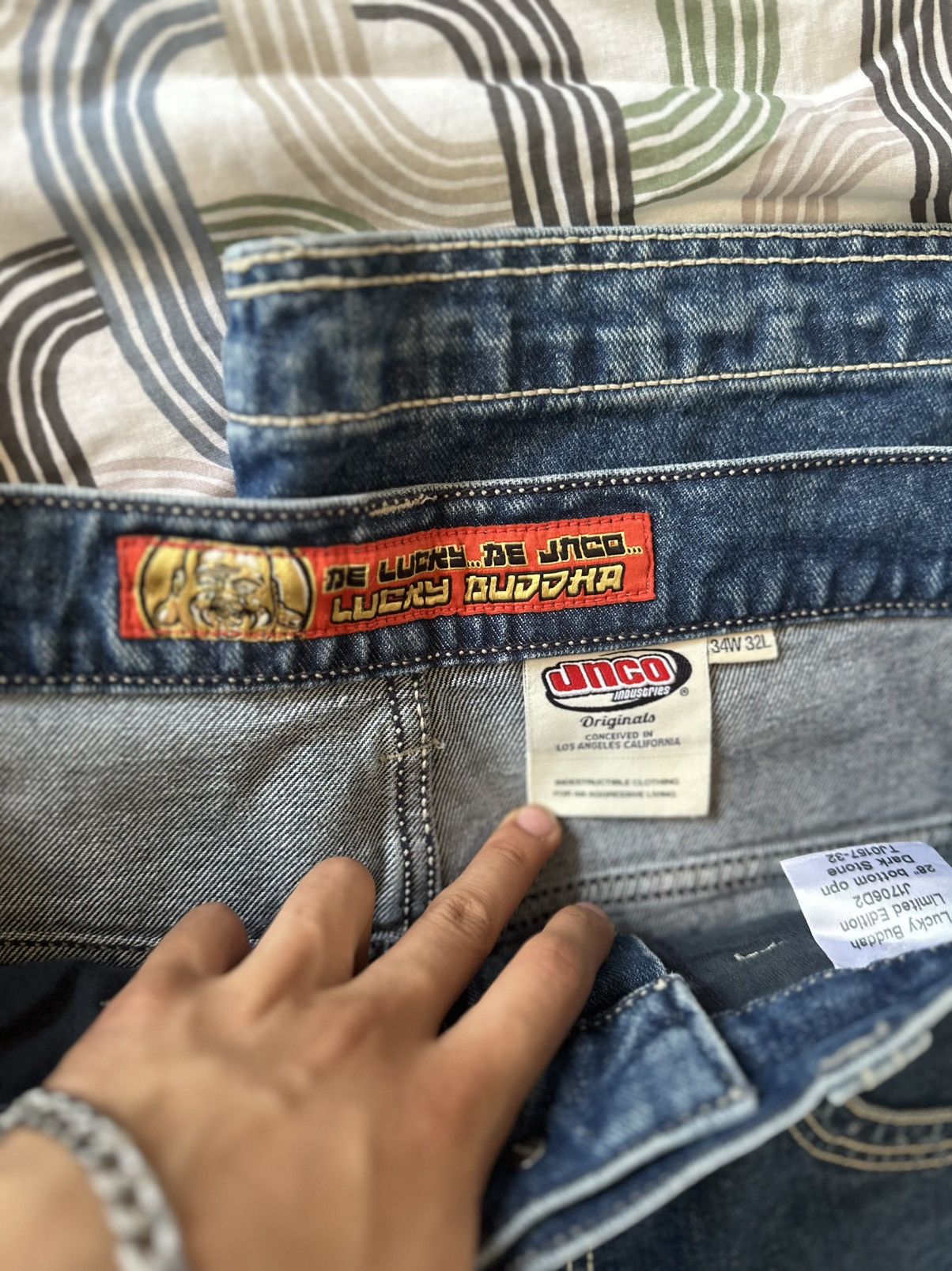 JNCO W Buddha. 28". Dark Stone. - 34 / 32 Size US 34 / EU 50 - 2 Thumbnail