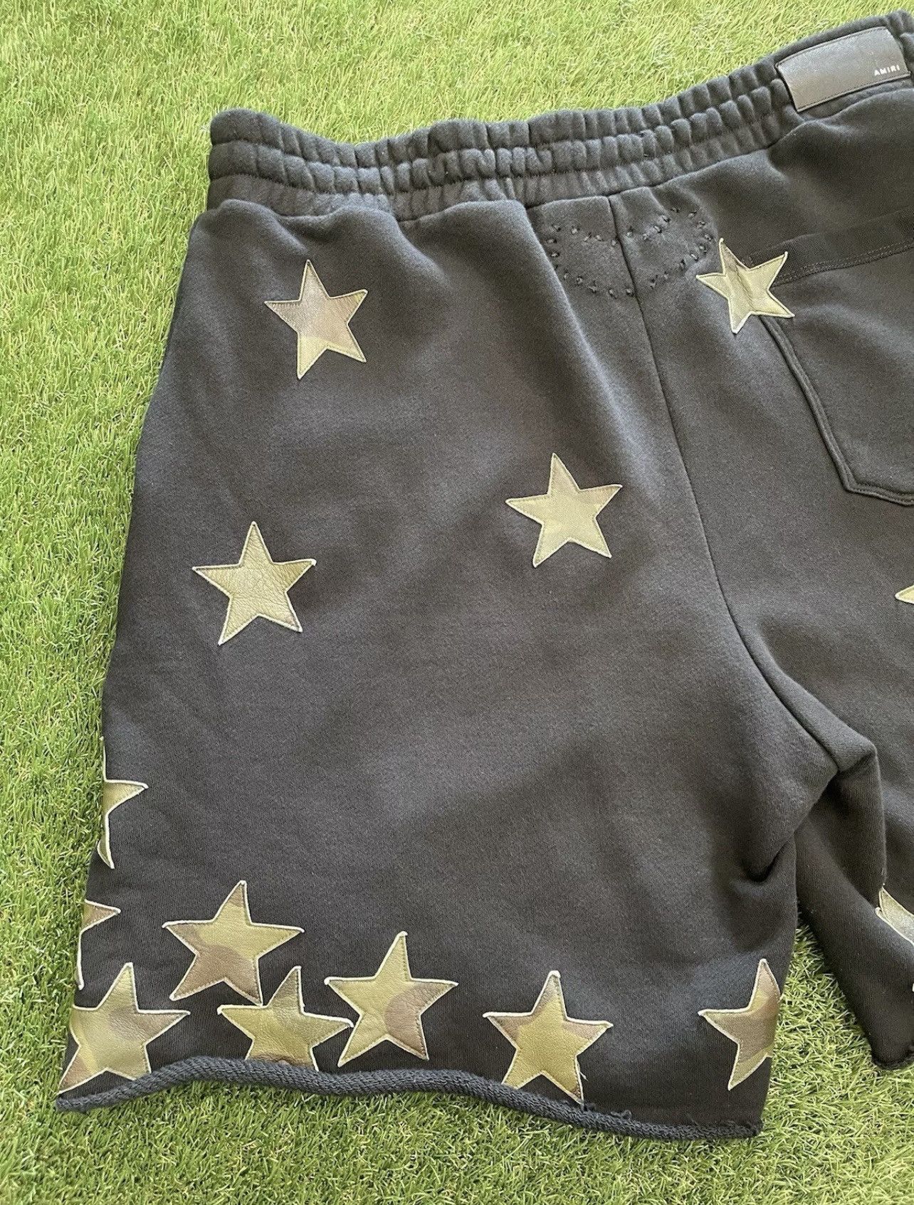 Amiri Size XXL - Amiri Chemist Black Camo Leather Patch Star Short Size US 40 / EU 56 - 7 Thumbnail