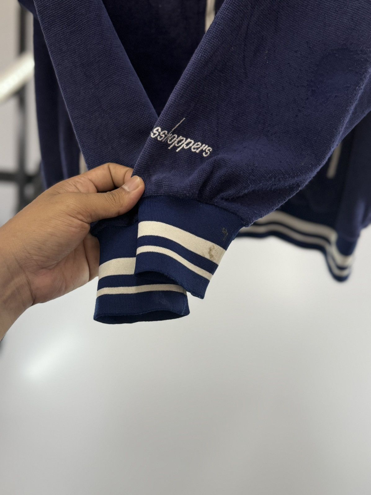 Vintage 🔥 Vintage 80's Germany Grasshoppers Velour Track Jacket - L Size US L / EU 52-54 / 3 - 3 Thumbnail