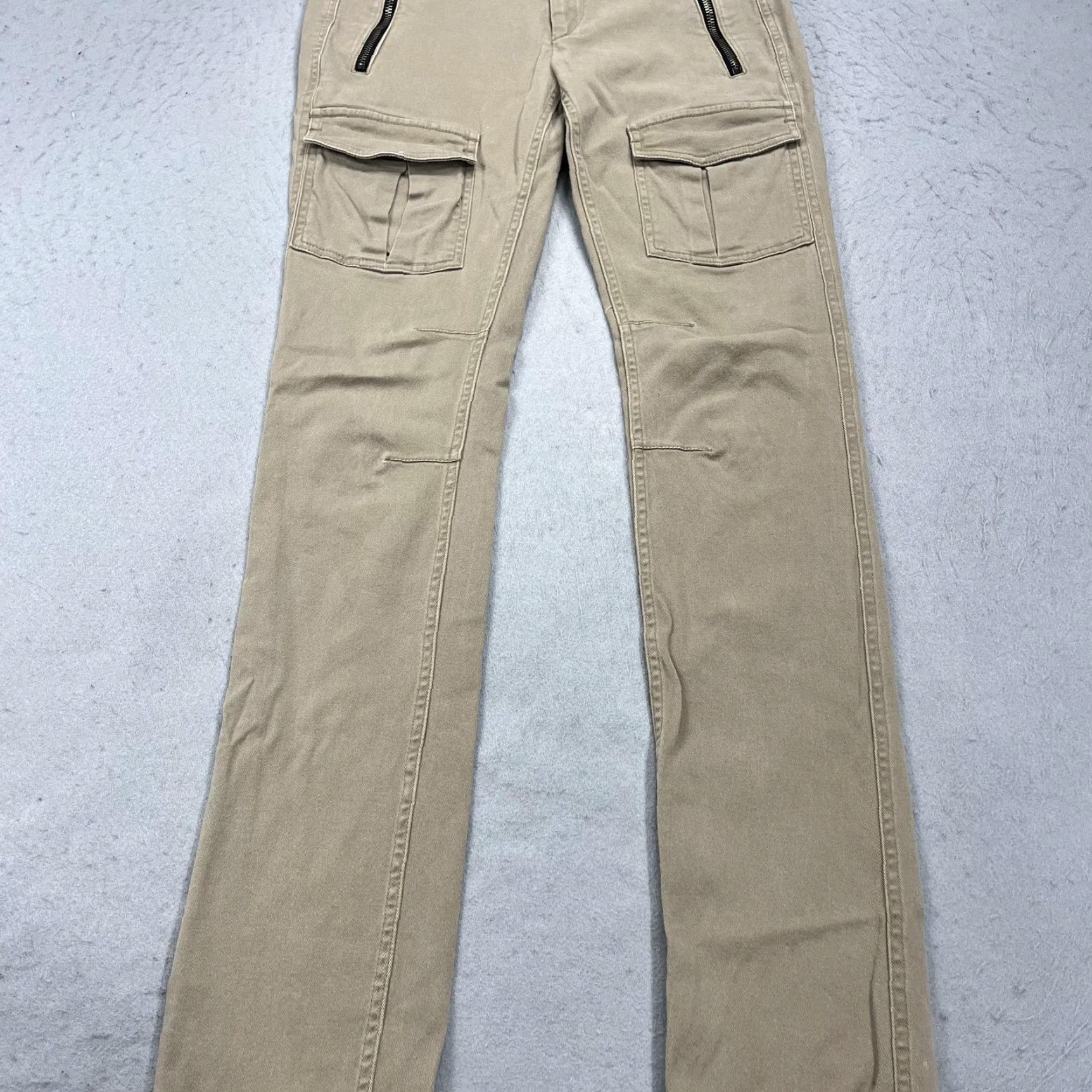 Rag & Bone Rag & Bone Pants Womens 2 Beige Utility Cargo Straight Leg Made USA Zip Pockets Size 26" / US 2 / IT 38 - 3 Thumbnail
