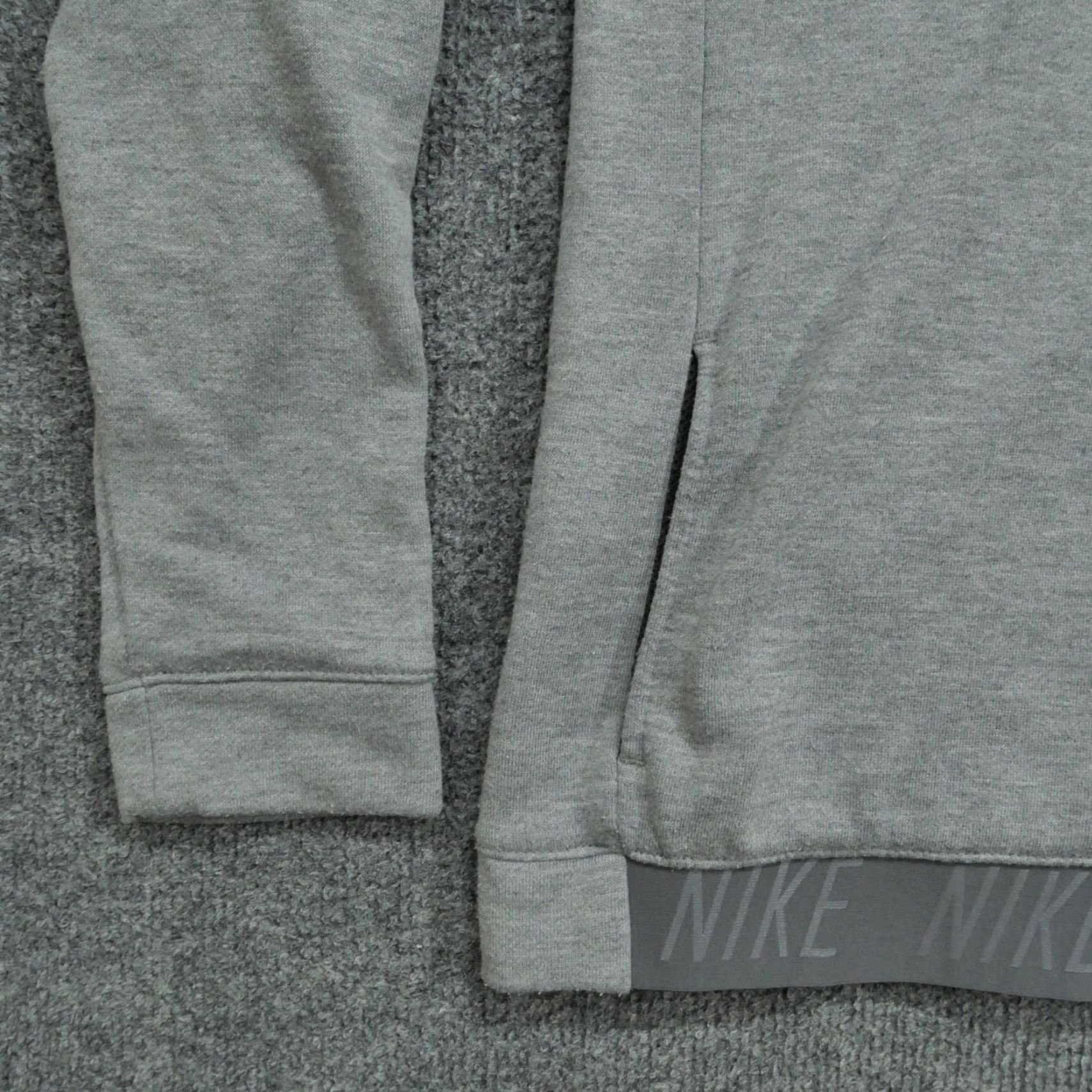 Nike VINTAGE Nike Sweatshirt Womens XL Grey Pullover Mock Neck Pockets Size XL / US 12-14 / IT 48-50 - 3 Thumbnail