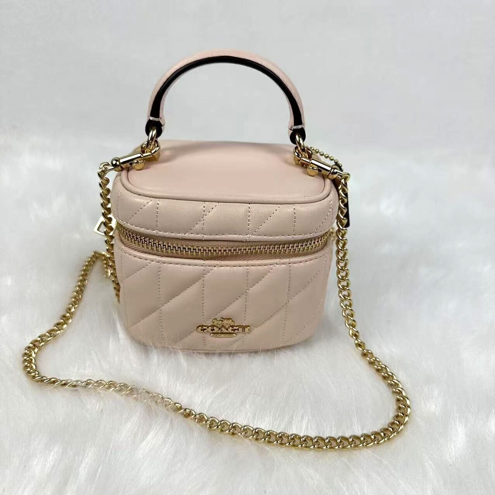 Coach Ava Crossbody Bag Quilting Blush Nappa Leather NWT in Pink, Women's