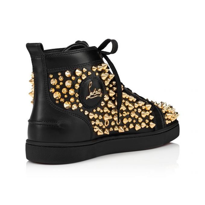 Christian Louboutin o1s1wg110924 Louis Orlato Flat High Sneaker in Black Size US 9 / EU 42 - 3 Thumbnail