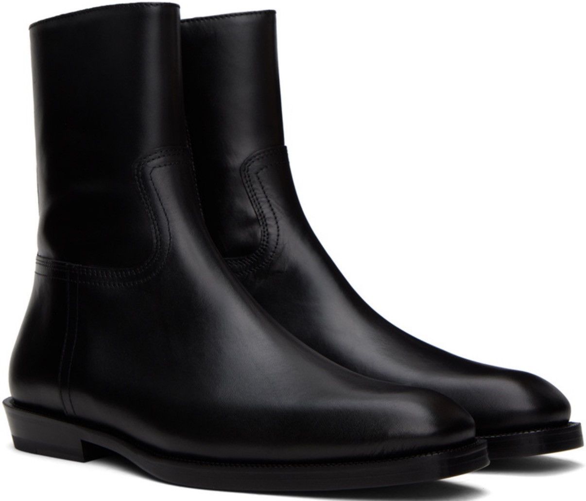 Dries Van Noten Dries Van Noten Black Leather Boots Size US 8 / EU 41 - 6 Thumbnail