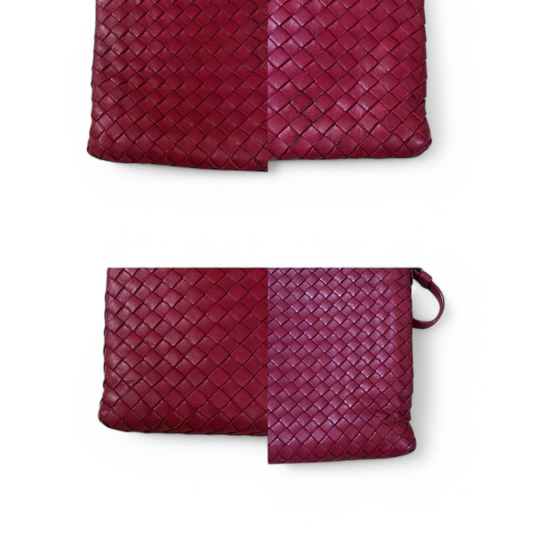 Bottega Veneta Bottega Veneta - Intrecciato Handbag Red Leather Vintage Size ONE SIZE - 9 Thumbnail