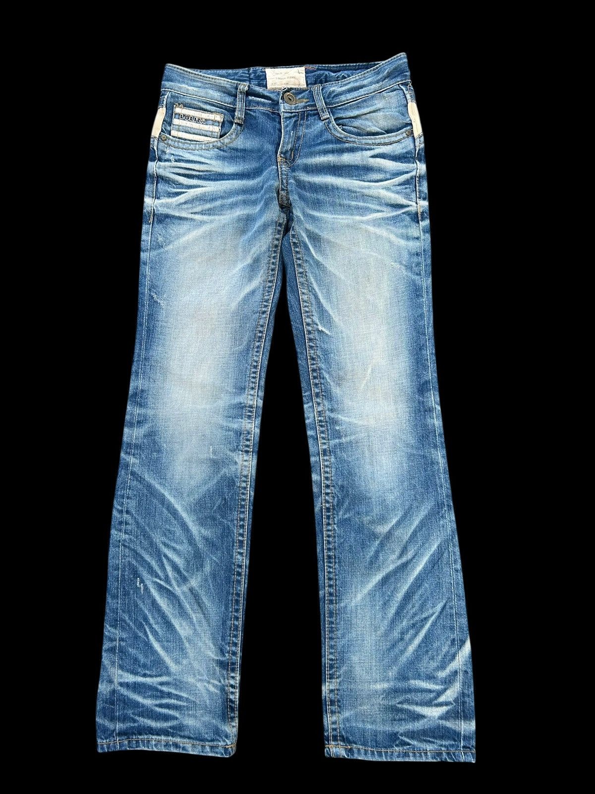 Japanese Brand × Kapital × Vintage Lolita Japanese Punk Style Faded Denim Jeans Size US 31 - 3 Thumbnail