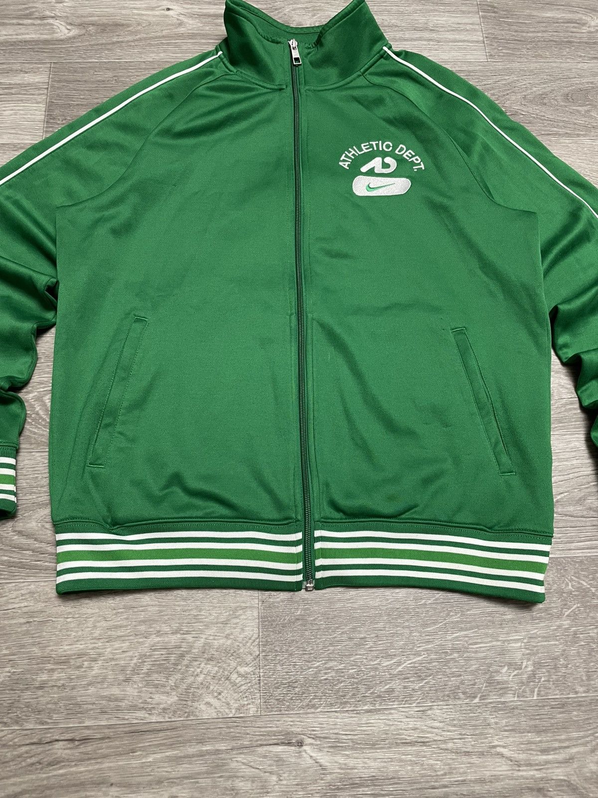 Nike Vintage Nike Athletic Dept. Green Track Jacket Size US M / EU 48-50 / 2 - 3 Thumbnail