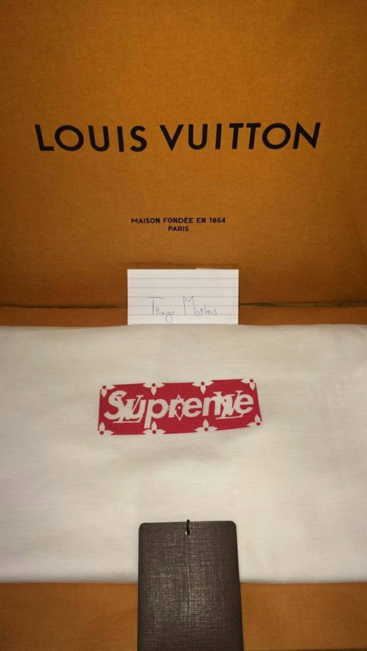 Supreme x Louis Vuitton Box Logo Tee White Men's - SS17 - US