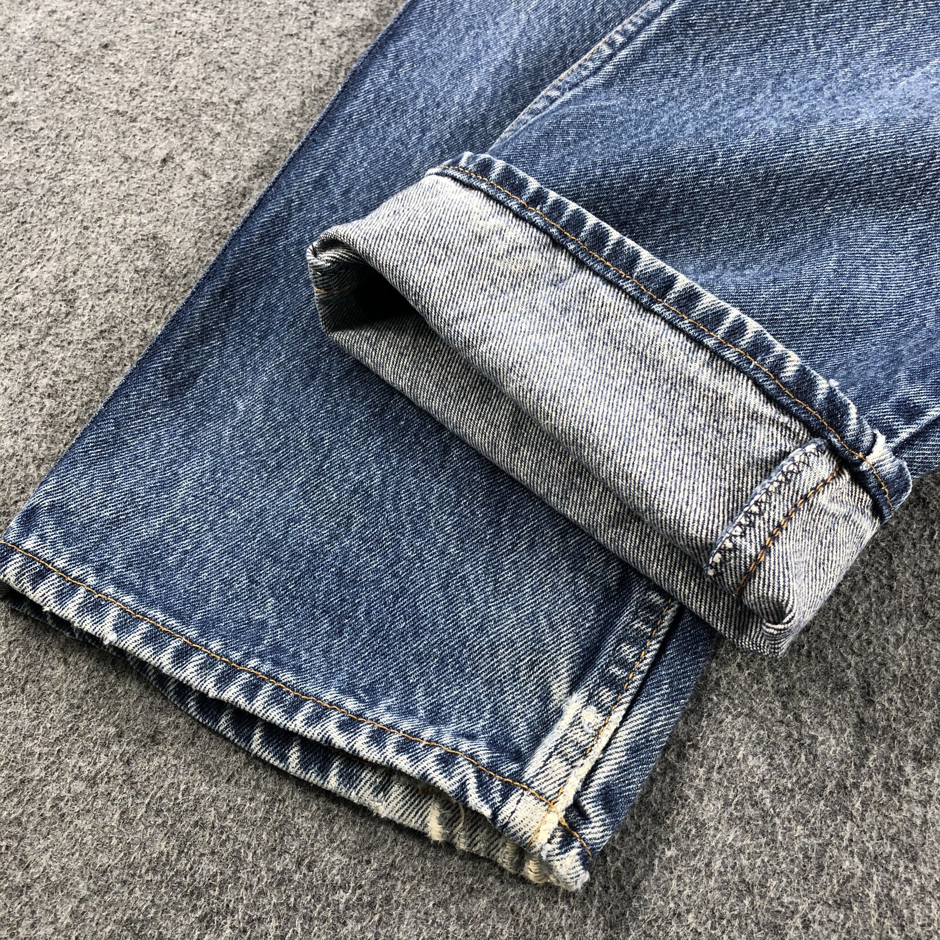 Levi's Vintage 90s Blue Wash Levis 505 Orange Tab Jeans-J2232 Size US 35 - 7 Thumbnail