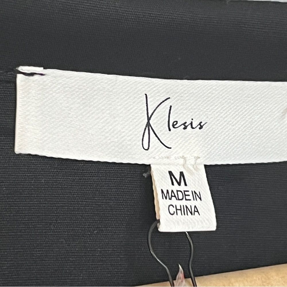 The Unbranded Brand New Klesis Collared Long Sleeve Poplin Dress in Black Medium Size M / US 6-8 / IT 42-44 - 4 Thumbnail