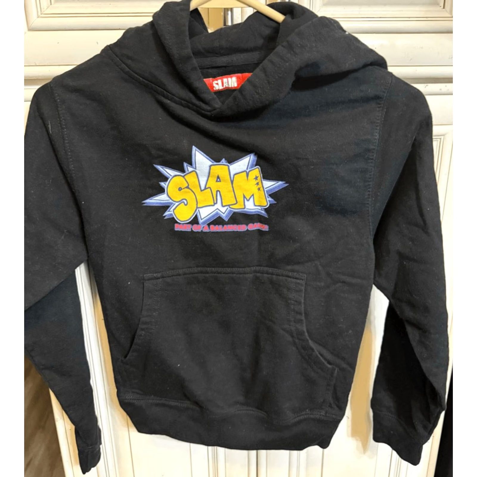Vintage Slam Goods Unisex Hoodie For Breakfast Graphic Pullover Black Small Size US S / EU 44-46 / 1 - 5 Thumbnail