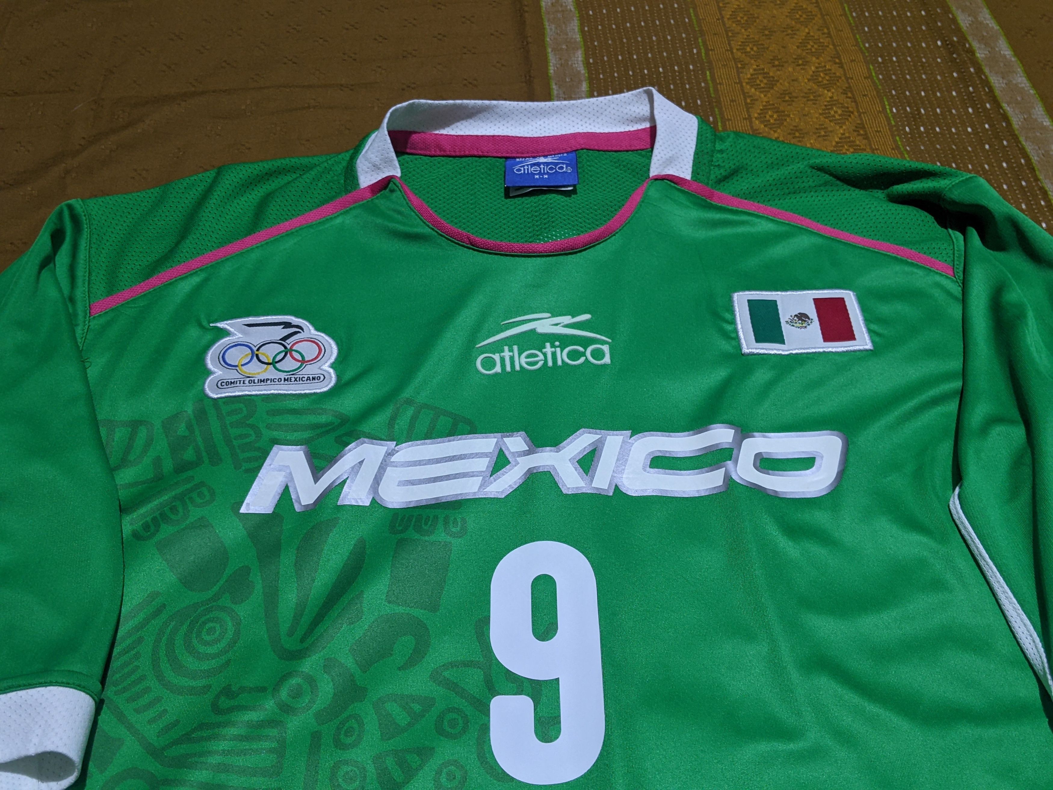 Atletica Mexico 2001 Olympic home Omar Bravo Jersey football shirt Size US L / EU 52-54 / 3 - 3 Thumbnail