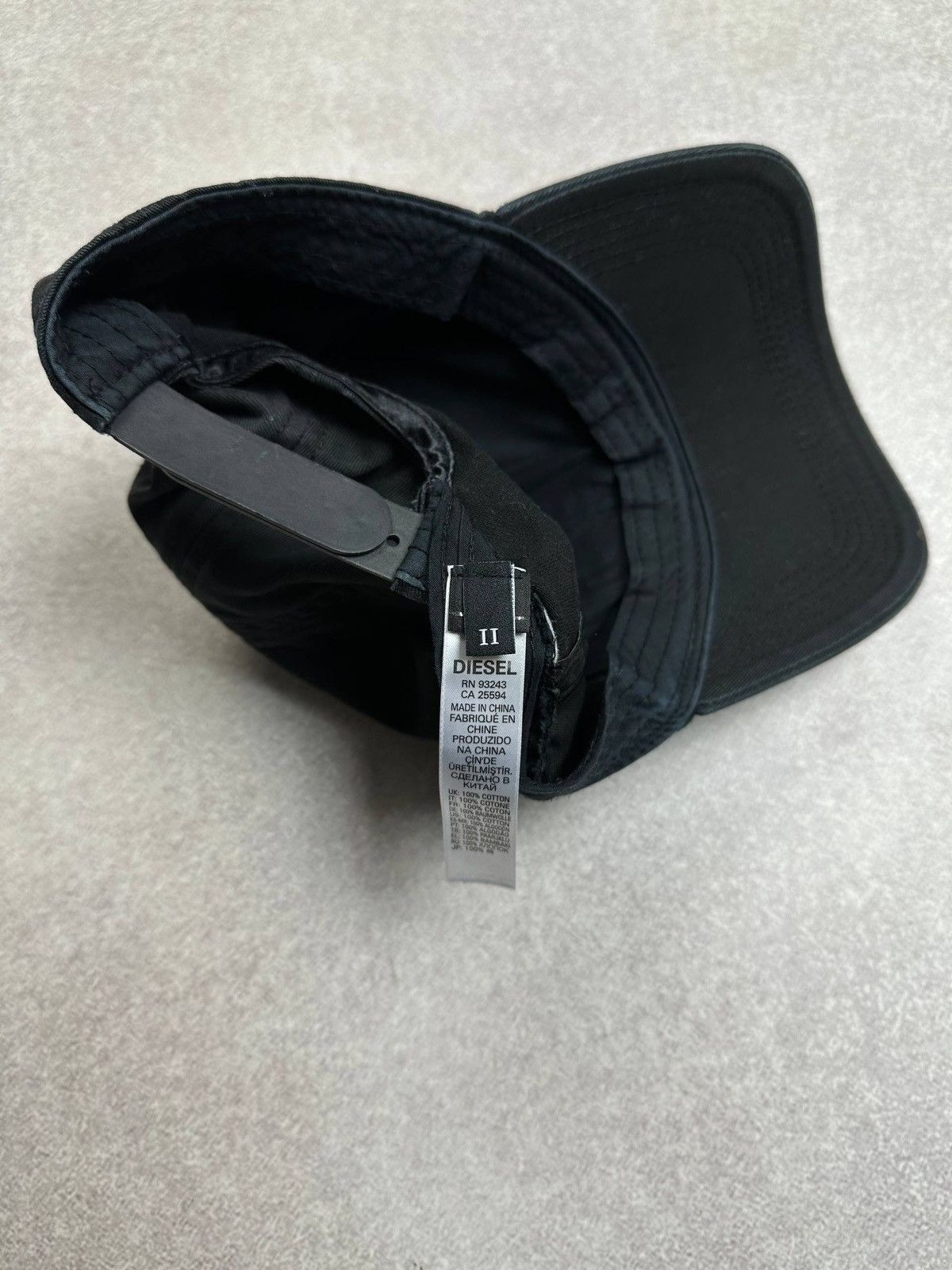 Diesel Vintage Diesel Spellout Embroidery Grunge Cap Os Size ONE SIZE - 4 Thumbnail