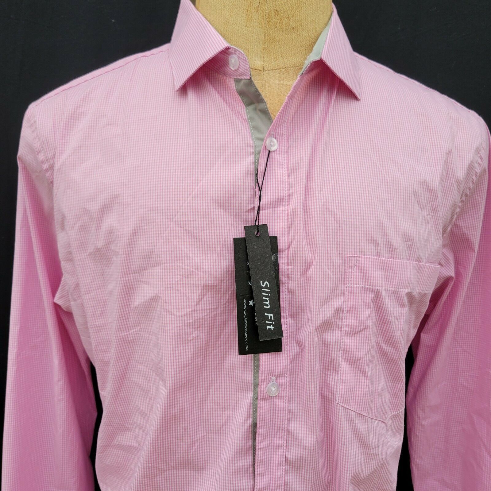Other Men's Galaxy By Harvic Slim Fit Tapered Shirt. Large Size US L / EU 52-54 / 3 - 1 Thumbnail