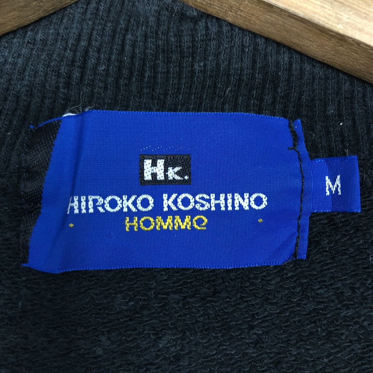 Hiroko Koshino Homme 📌Vintage Sweatshirt Hiroko Koshino Homme Big Logo Size US M / EU 48-50 / 2 - 14 Thumbnail