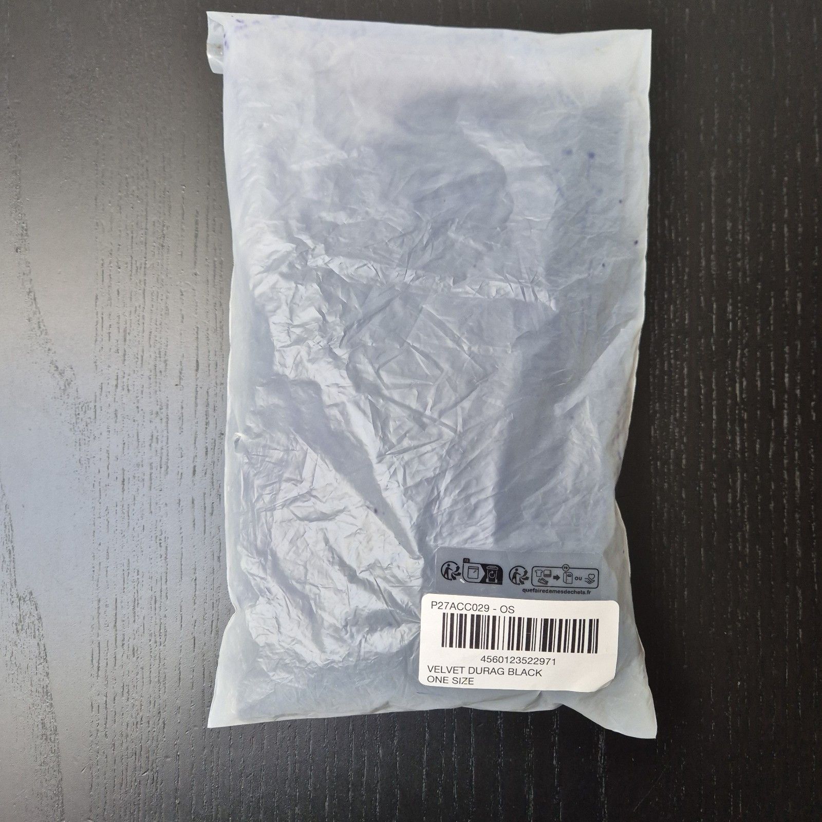Palace Palace Velvet Durag Black Brand New With Tags FW24 Size ONE SIZE - 6 Thumbnail