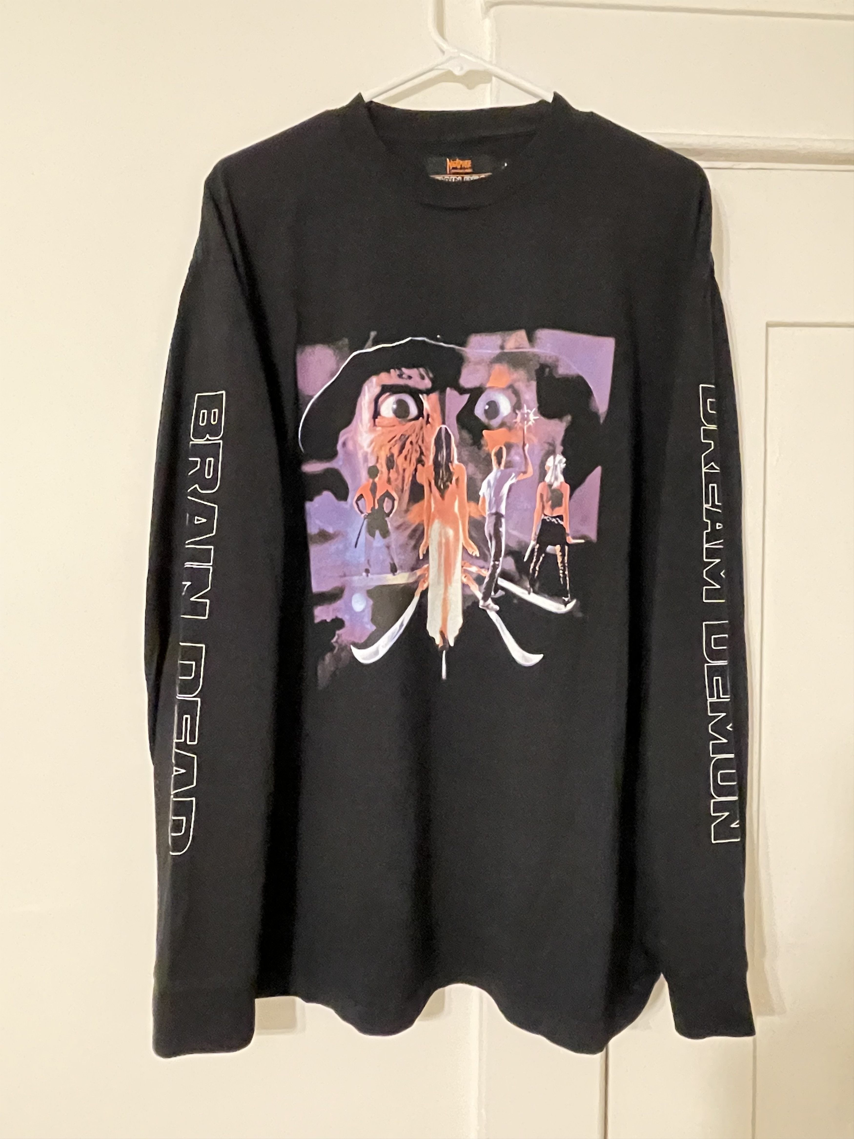 image of A Nightmare On Elm Street X Brain Dead Long Sleeve - Black, Men's (Size Large)