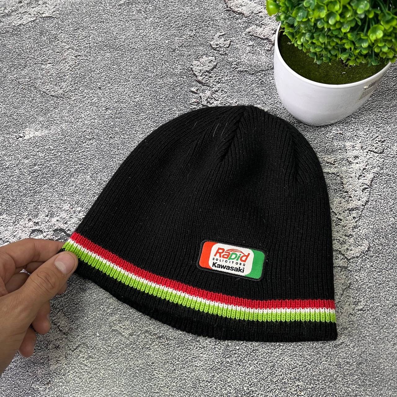 Vintage Vintage Kawasaki Rapid Solicitors Beanie Winter OneSize Hat Size ONE SIZE - 6 Thumbnail