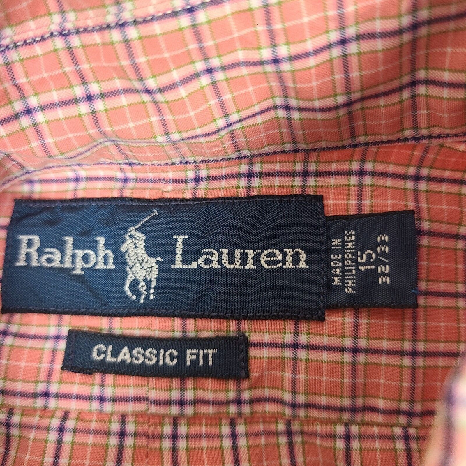 Polo Ralph Lauren Ralph Lauren Dress Shirt 15 32/33 Purple Pony Long Sleeve Pi Size US XL / EU 56 / 4 - 3 Thumbnail