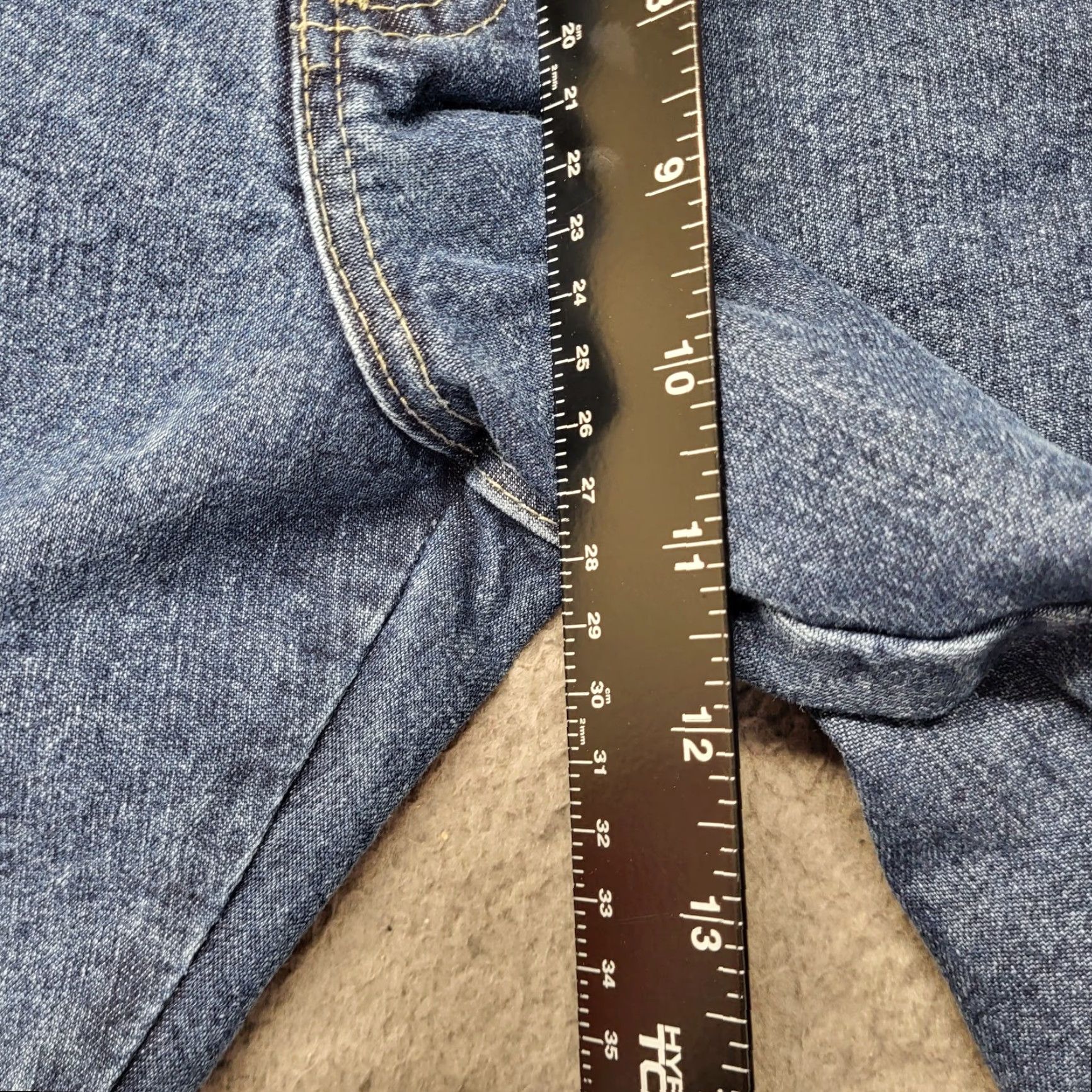Wrangler VINTAGE? No, but use best: Wrangler Carpenter Jeans Men's 32x30 Blue Baggy Wide Leg Workwear Denim EUC Size US 32 / EU 48 - 4 Thumbnail
