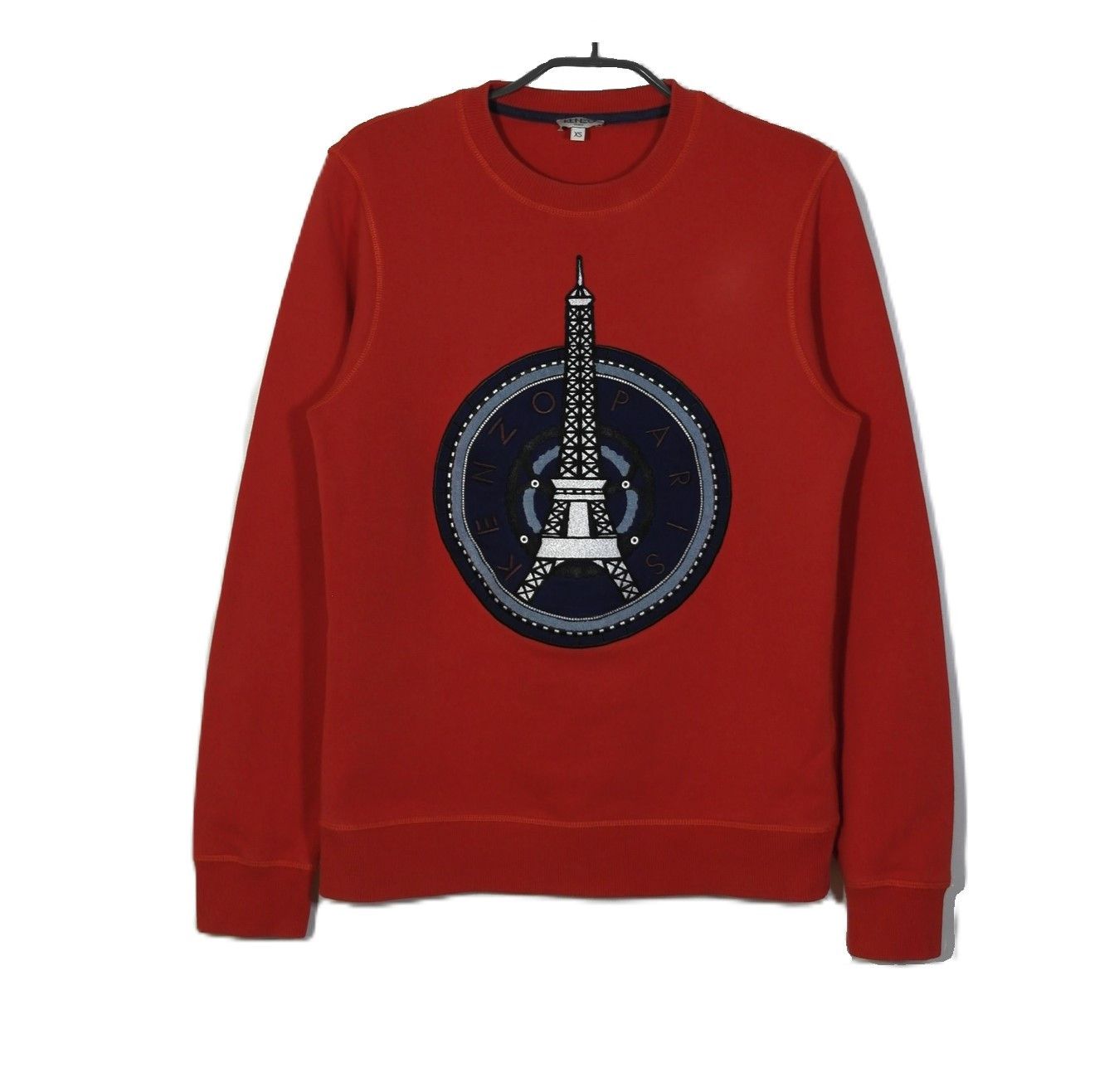 Kenzo Kenzo Paris Embroidered Eiffel Tower Sweatshirt Sz XS Size US XS / EU 42 / 0 - 1 Thumbnail