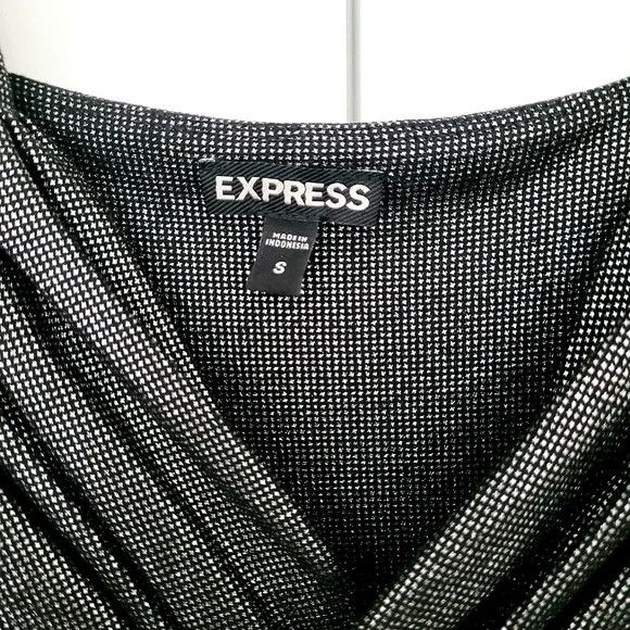 Express Metallic Sleeveless Empire-Waist Tunic Gift Party Size S / US 4 / IT 40 - 7 Thumbnail