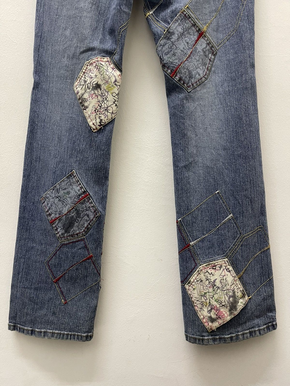 Japanese Brand Rare Vintage ROMABLUE Multi-Pockets Flare Bootcut Fancy Size US 29 - 14 Thumbnail