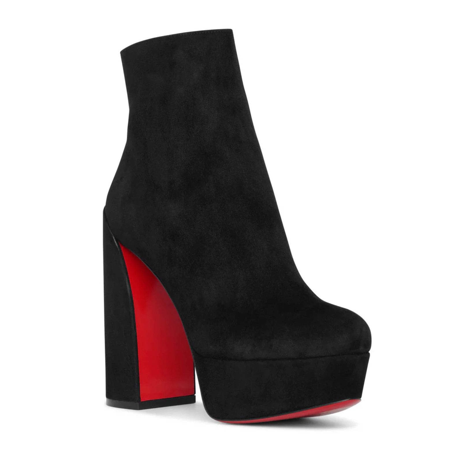 Christian Louboutin Christian Louboutin Movida Booty 130 Black Suede Bootie 40.5 Size US 10.5 / IT 40.5 - 8 Thumbnail