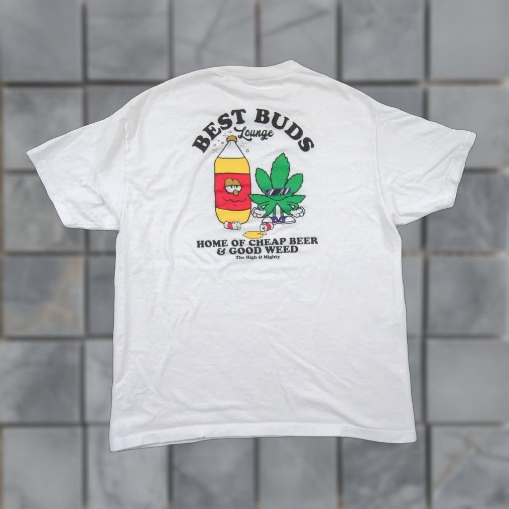 Vintage VINTAGE The High & Mighty Shirt Mens Large White Crewneck Short Sleeve T-Shirt All Seasons Mens Size US L / EU 52-54 / 3 - 1 Thumbnail