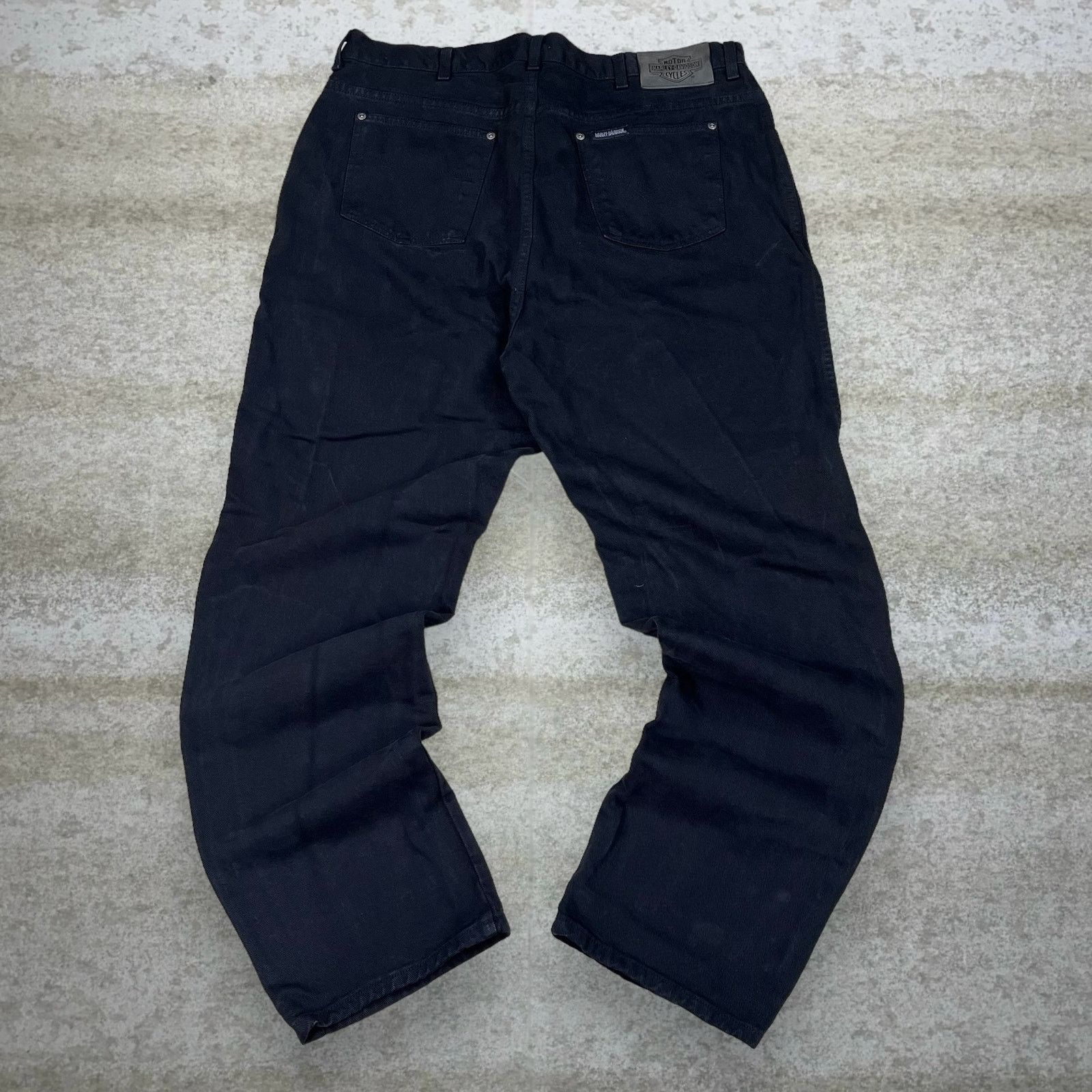 Harley Davidson Vintage 90s Harley Davidson Jeans 40x32 Straight Black Wash Size US 40 / EU 56 - 1 Thumbnail