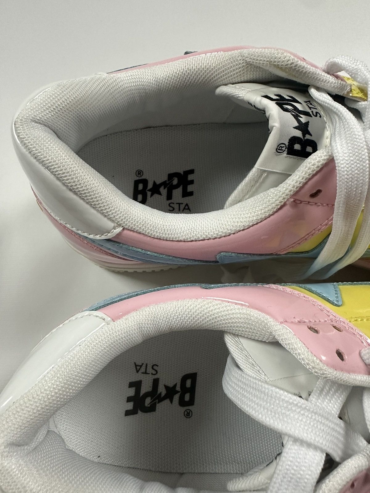 Bape Bapesta Cotton Candy Low Top Shoes Size US 10 / EU 43 - 8 Thumbnail