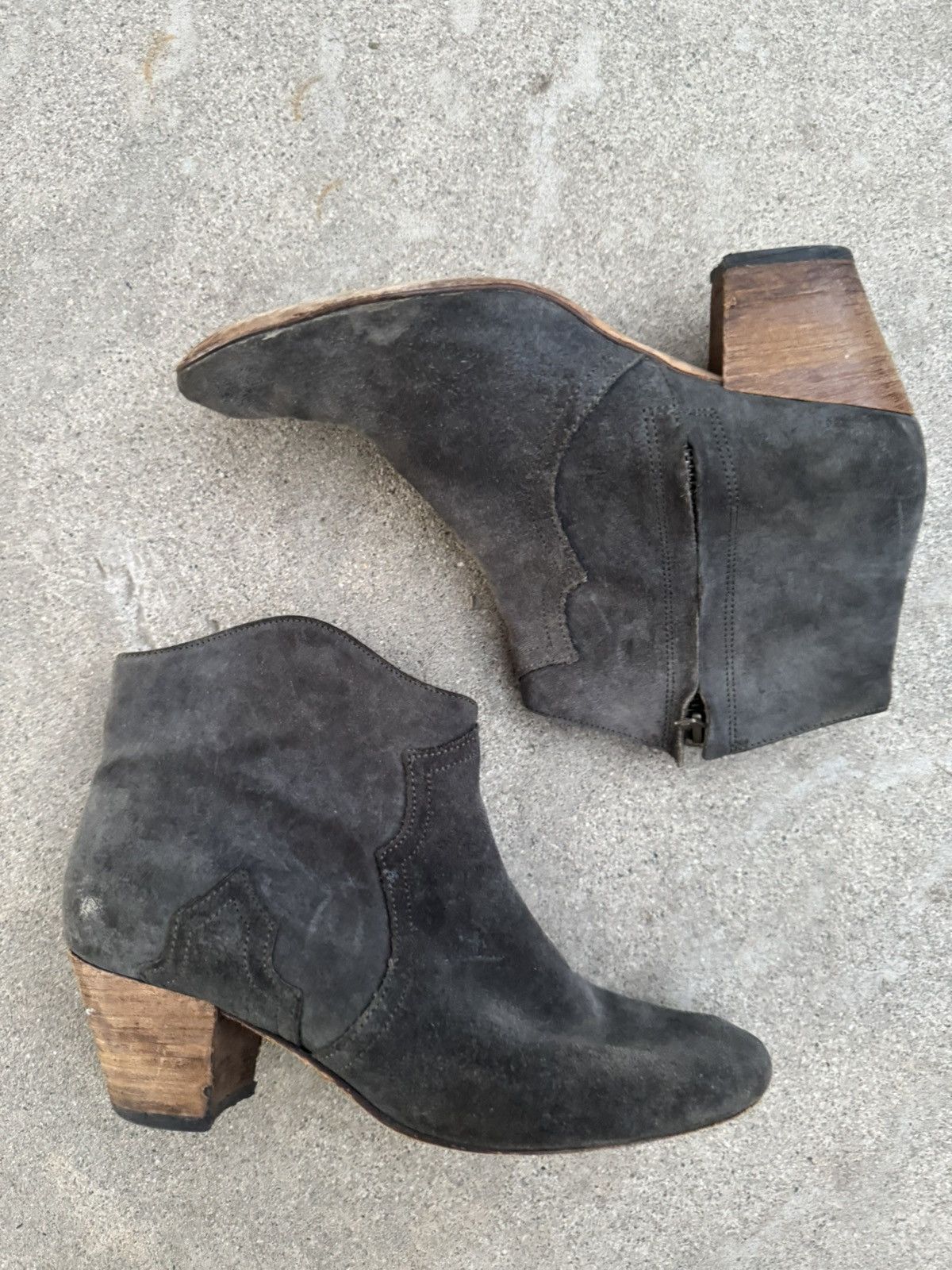 Isabel Marant Isabel Marant Grey Suede Dicker Boots Size US 8 / IT 38 - 3 Thumbnail